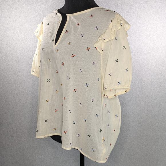 Madewell Embroidered Gazebo Top XL - Picture 13 of 13